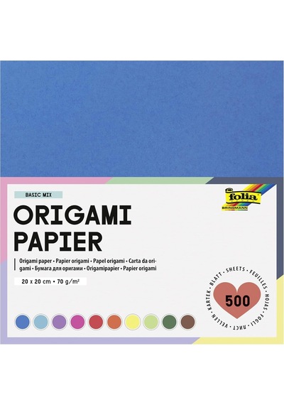 Folia 8970 Origami Kağıdı 20x20cm 500 Yaprak, 20x20cm 500 Yaprak
