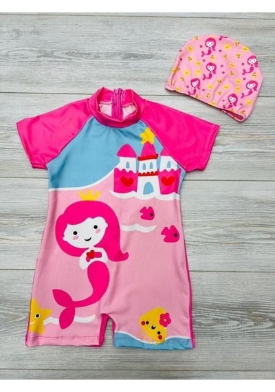 My Kids Wear Kız Çocuk Mayo Pembe