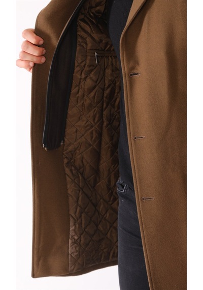 Plt8395 Dewberry Battal Palto-Camel-Camel