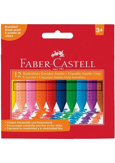 Faber Mum Boya Grip Jumbo 12 Renk 5281 122540 Çok Renkli