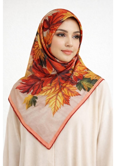 Mono Soft Pamuk Eşarp-06109 Nar