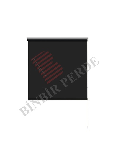 Siyah Blackout Stor Perde Karartma, Isı & Işık Yalıtımlı, Ev & Ofis Kullanımı, Alüminyum Mekanizma
