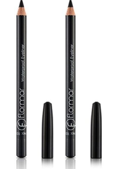 Flormar Waterproof Eyeliner Göz Kalemi 101 Siyah X 2 Adet