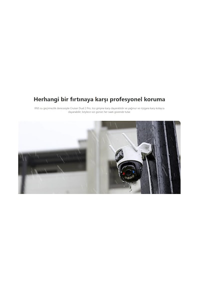 Imou 10mp Dış Ortam Çift Lensli Kablosuz Pt Kamera Cruiser Dual 2 Ipc-s7xep-10m0wed