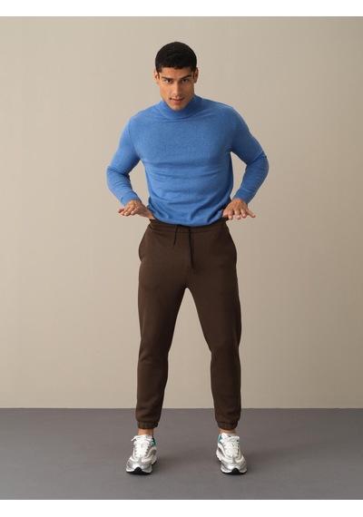 Xint Kahverengi Regular Fit Pamuklu Sweat Pantolon 380135