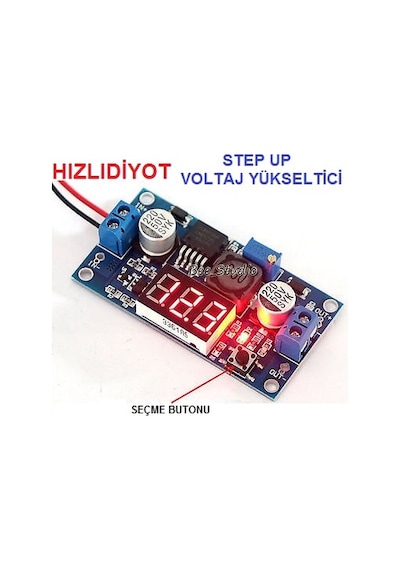 Lm2577 Step Up Devresi Ledli Voltmetreli 4 Amper (Xl 60099