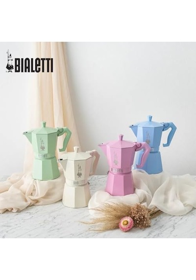 Cups Ocak Üstü Espresso Pişirici - 270ml - Yeşil Renk - Alüminyum Gövde - Patentli Güvenlik Valfi - Tüm Ocak Tü
