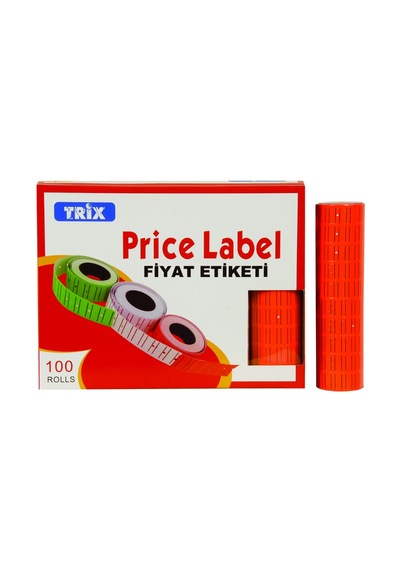 Etiketi- Kırmızı- 100'lü