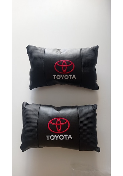 Toyota Oto Koltuk Boyun Yastığı Tüm Modeller İçin Uygundur Bej - Siyah Siyah