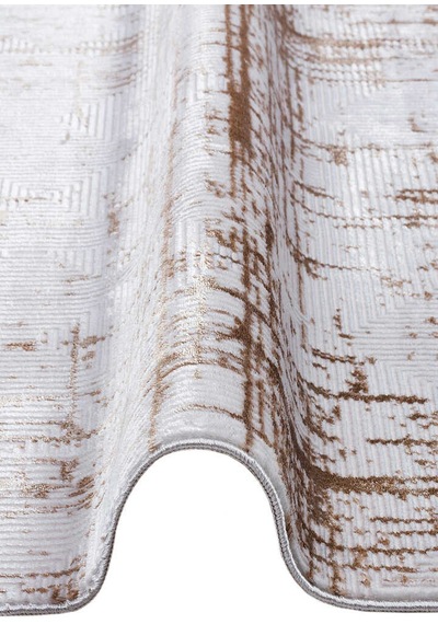 Parlak Saten Dokulu Poem Bambu Tuşe Modern Trend Halı Pm07 Bej Vizon