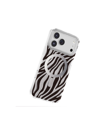 İphone 18 Pro Max Uyumlu Kılıf M-safe Şarj Özellikli Zore Paris Veyro Tpu Kapak Siyah