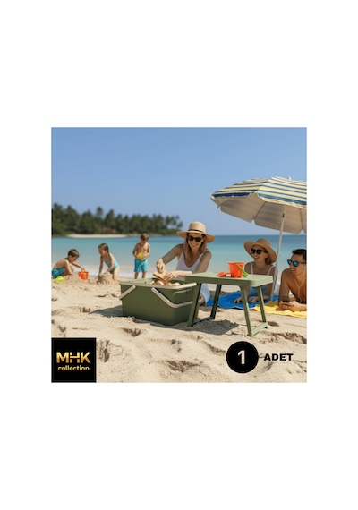 Çok Amaçlı Katlanır Kamp/piknik Sepeti Ve Masa Seti Yeşil