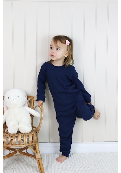 MiaBaby Kaşkorse Mevsimlik Pijama Takım Lacivert