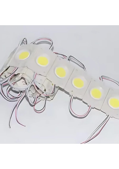 Tekli Su Geçirmez 12 Volt 2.4 Watt Modül Led Beyaz 10 Adet