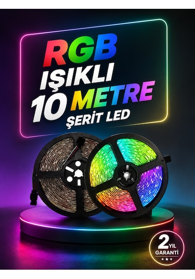 Smart Şerit Led Kumandalı Usb Enerjili Suya Dayanıklı Dekoratif Aydınlatma - Lisinya