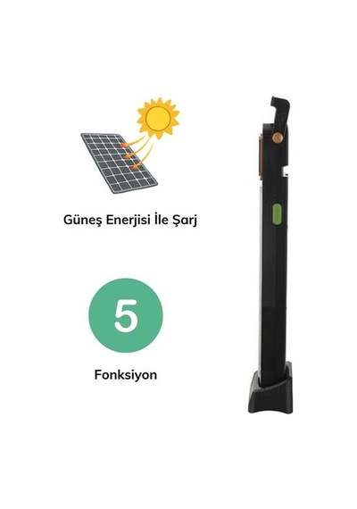 5 Fonksiyonlu Güneş Enerjisi İle Şarj Olabilen 48 Ledli Işıldak,aydınlatma Pr-3838 5332