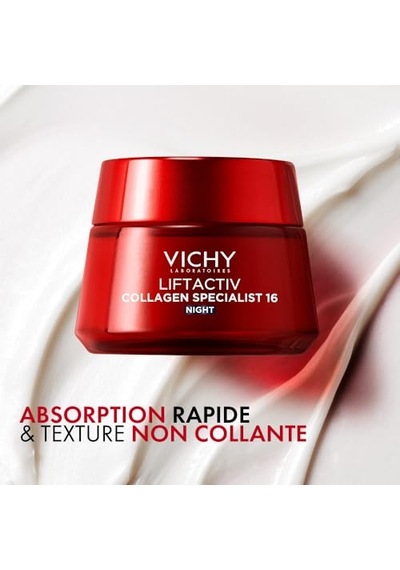 Vichy Liftactiv Collagen Specialist Night Yaşlanma Karşıtı Gece Bakım Kremi 50 Ml