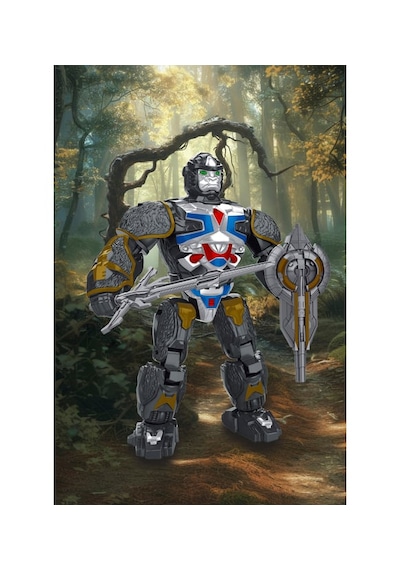 Gorile Dönüşen Robot Boyut:15cm Canavar Robot