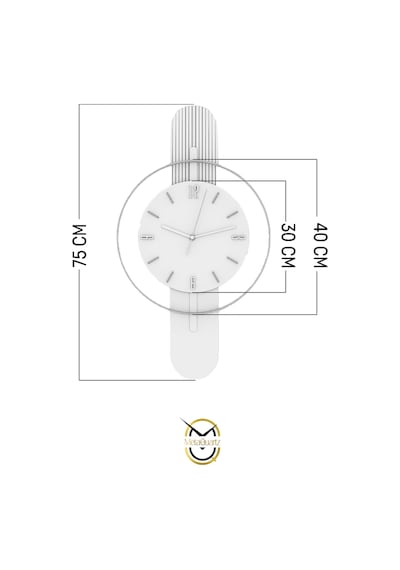 MetaQuartz Aksesuar Beyaz Sahra Elegant Plus Black Fred Serisi - Modern Saat MetaQuartz Aksesuar Beyaz Sahra Elegant Plus Black Fred Serisi - Modern Saat