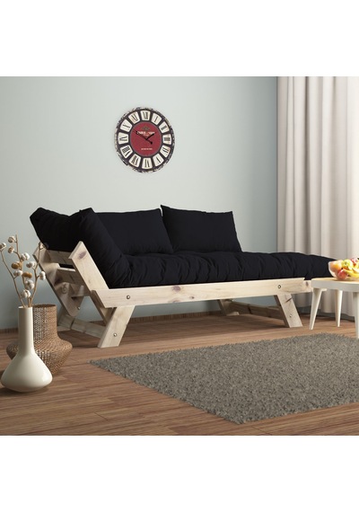 Adalar Masif Natural-siyah Renk 2li Kanepe Cpt8111-210