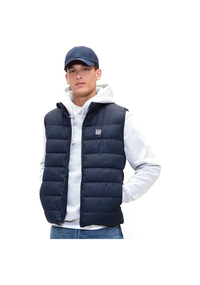 Gap 790584001 V-frch Logo Ltwt Puffer Vest Erkek Yelek Lacivert