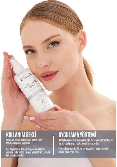 Becka Pirinç Mayası Tonik Aydınlatıcı Beyazlatıcı Leke Karşıtı Nemlendirici Bakım Etkili 200 Ml