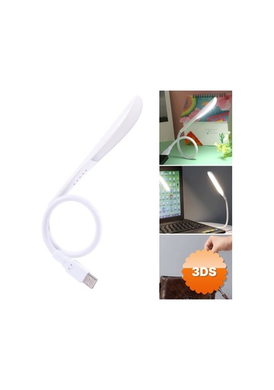Kompakt Usb Beyaz 14 Led'li 3 Kademeli Dokunmatik Okuma Lambası