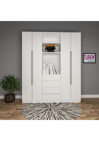 Loft Style Gardırop Suntalam Sis Gri