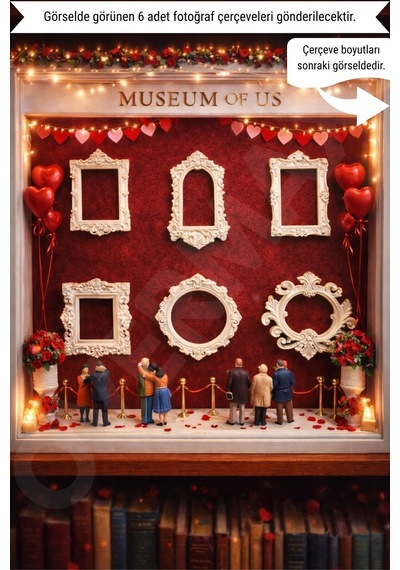 Beyaz Mini Çerçeveler 6 Lı Set Museum Of Us Mini Müze Konseptli Sevgililer Günü Hediyesi Beyaz - 836275270