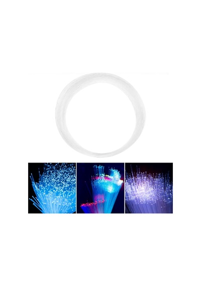 Qj-009 + Qjl016 Rgb Fiber Optik Led Işık Seti 4 M. Uzaktan Kumanda Meteor Yağmuru Işığı Rgb 3lü Set Çok Renkli
