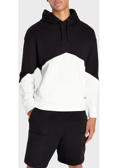 Armani Exchange Erkek Sweat 6rzmlb Zj4xz 22cg Siyah-beyaz Beyaz - Siyah