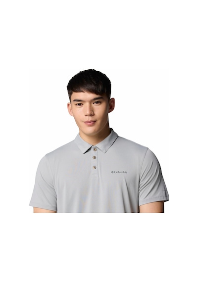 Columbia Tech Trail Utility Erkek Kısa Kollu Polo Tişört-9176 Gri