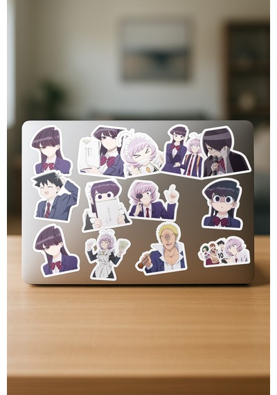 Komi Can't Communicate Komi San Anime Sticker Paketi 23 Adet Çok Renkli