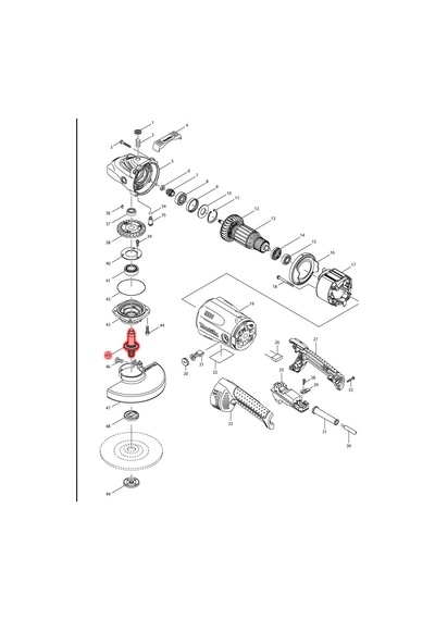 Makita GA7020 Mil Ürün Kodu 158206-5