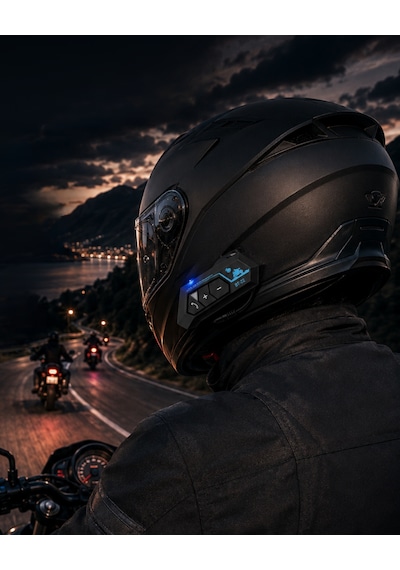 Şarjlı Bluetooth Kask Kulaklığı Navigasyon Ve Müzik Destekli - Lisinya