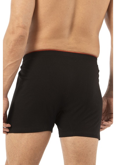 Özkan Underwear Özkan 0041 5'li Paket Erkek %100 Pamuklu Şardonlu Klasik Rahat Kesim Havlu Bel Süprem Penye Boxer Siyah