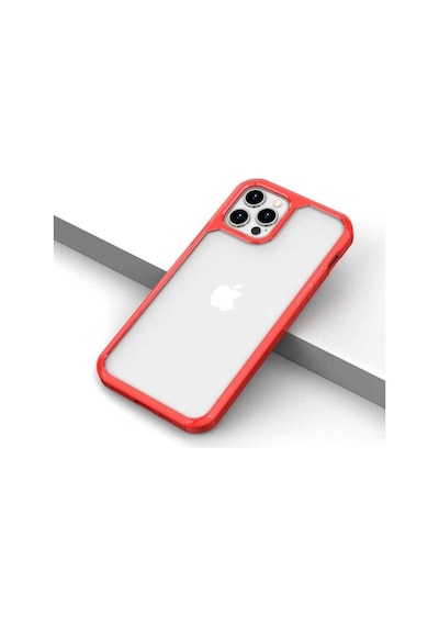 Apple Uyumlu iPhone 12 Pro Max Kılıf Zore Roll Kapak Kırmızı