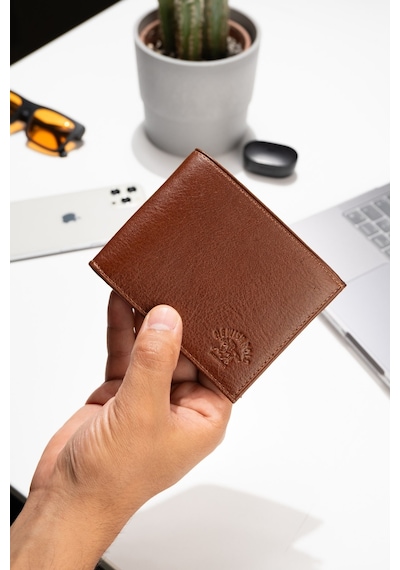 Newish Polo Erkek Hakiki Deri Cüzdan Ve Kartlık - New050 Taba