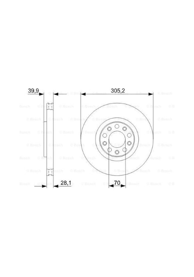 Jeep Compass 1.5hybrıd 2023-2025 Bosch Ön Disk 305mm 2 Adet
