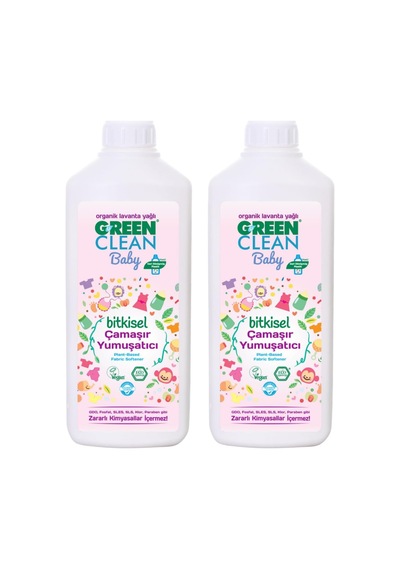 U Green Clean Baby Bitkisel Çamaşır Yumuşatıcı 2li Set 124-Pembe
