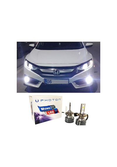 Honda Civic Fc5 Led Xenon Sis Far Ampulü H11 Mono Yeni Seri Beyaz