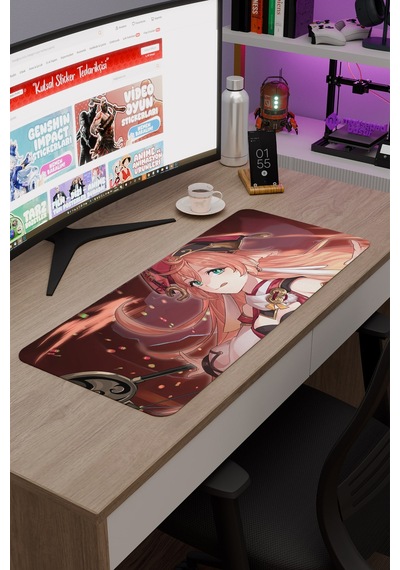 Yanfei Genshin Impact Anime Oyuncu V1 - 70x30 Xl Gaming Mouse Pad Fare Altlığı