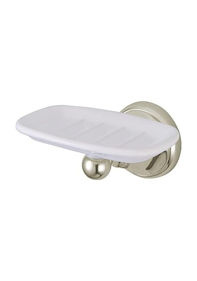 Brass Ba4815sn Metropolitan Sabunluk, Fırçalanmış Nikel 000 Açık Krem