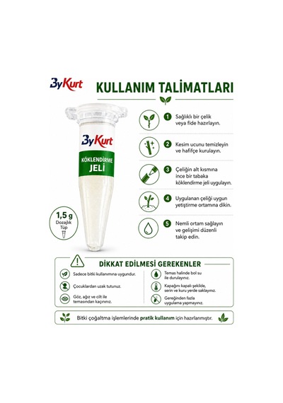 Köklendirme Jeli 1,5 Gr Orkide Ve Süs Bitkileri İçin Kök Geliştirici Jel