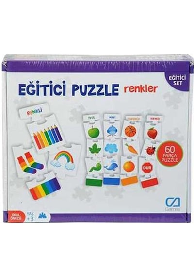 Eğitici Puzzle Renkler 60 Parça Çocuk Oyuncak Eğitici Montessori