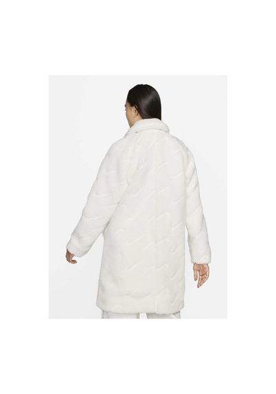 Nike Sportswear Icon Clash White Long Sherpa Kadın Ceket Beyaz Beyaz