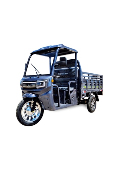 Sfm Express Max 2025 Kabinli Elektrikli 3 Teker 1500 W Tricycle Moped Gri