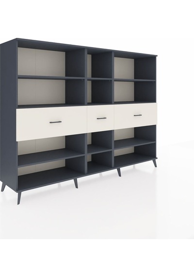 Hyperion Dolap 9 Raflı 3 Çekmeceli 220x44x163 Antrasit-antrasit/ Antrasit-antrasit/aytaşı Hyperion Dolap 9 Raflı 3 Çekmeceli 220x44x163 Antrasit-antrasit/ Antrasit-antrasit/aytaşı