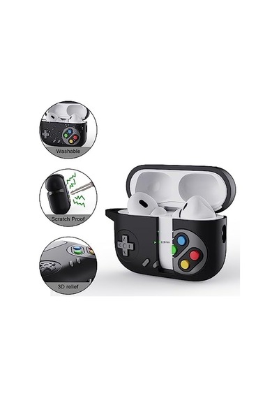 Airpods 3.nesil İle Uyumlu Kulaklık Kılıfı Yumuşak Soft Dokunuş Retro Görünümlü Nint-endo