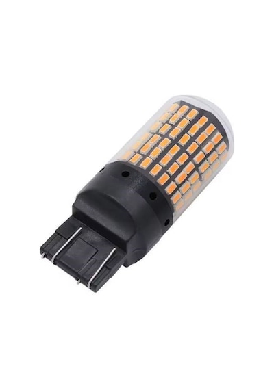 T20 Turuncu 7443 Canbus 144 Led Oto Gündüz Led Araba Sinyal Ampül 2 Adet 2 Adet